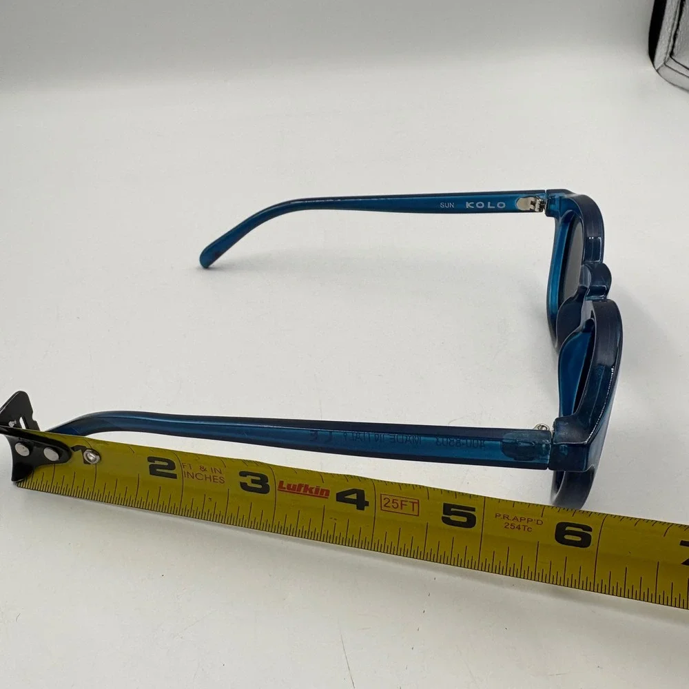 Kolo Sunglasses Unisex OS Blue Excellent Made in Italy 400-8503 Acetate Frames